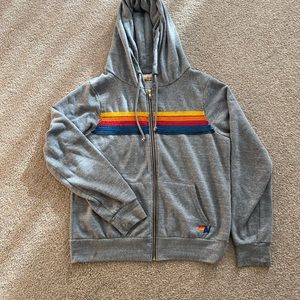 Aviator Nation five stripe hoodie. Sz L